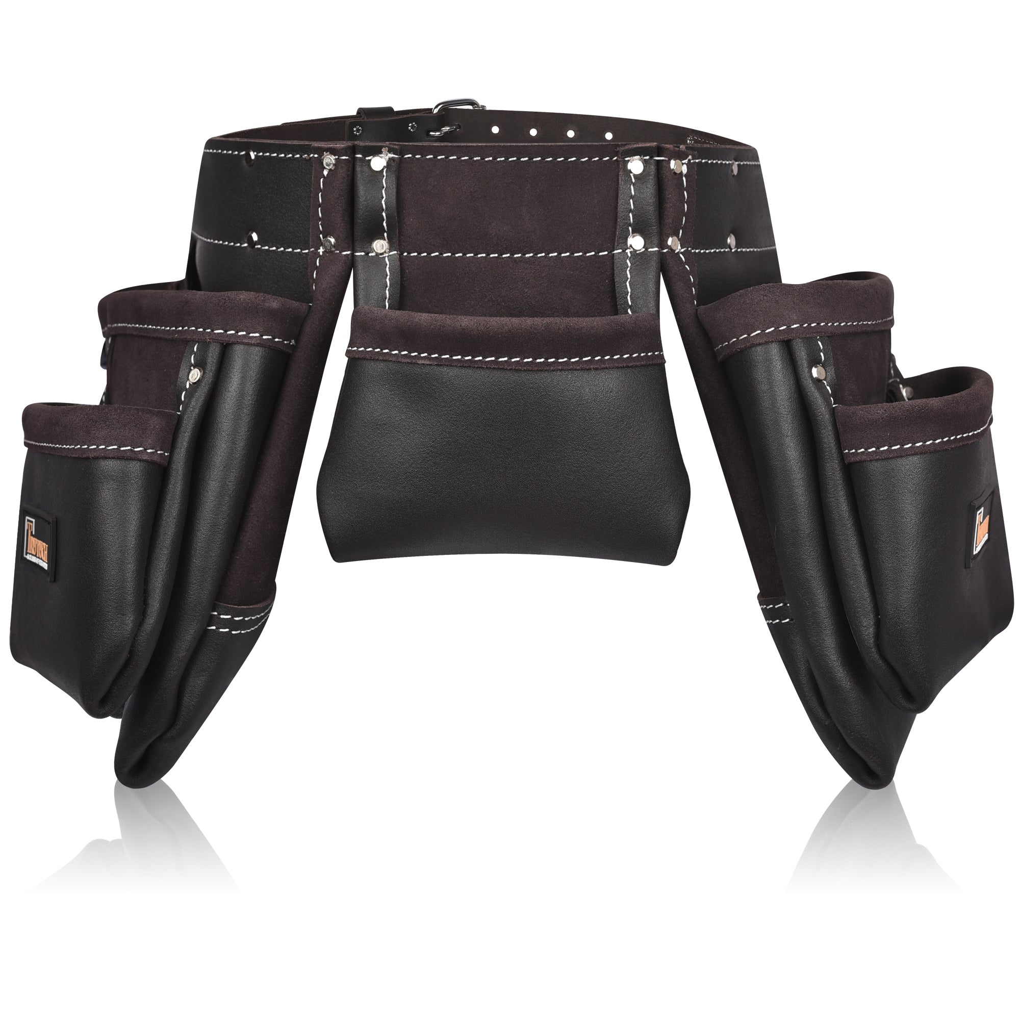 Trutuch Chocolate Combine Leather Tool Belt, Carpenter Tool Belt, Drywall Tool Belt for Handyman, TT-4020-R