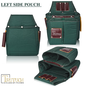 Trutuch Nylon & Leather Tool Belt, Framers Tool Belt, Electrician Carpenter Tool Bag Set, TT-1710-R