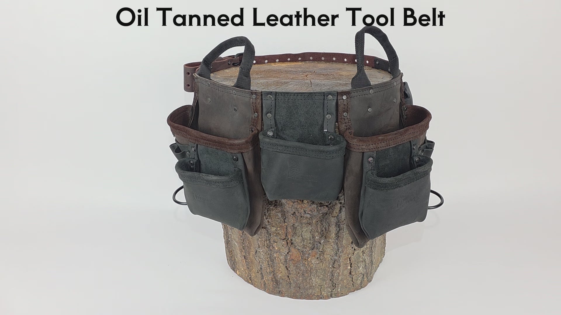 Trutuch Brown Combine Leather Tool Belt, Carpenter Tool Belt, Drywall Tool Belt for Handyman, TT-4030-R
