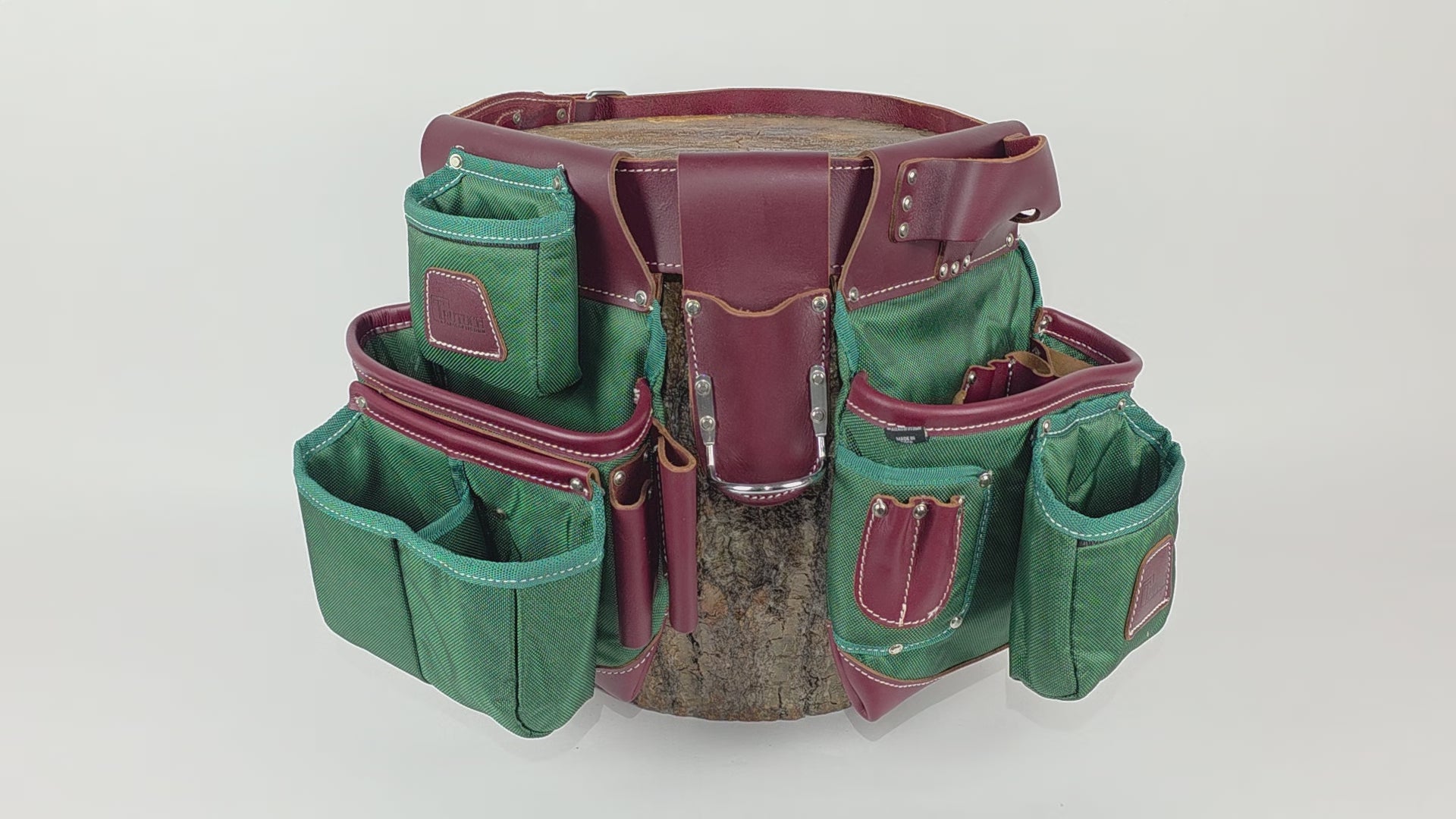 Trutuch Nylon and Leather Tool Belt, Framers Tool Belt, Electrician Carpenter Tool Bag Set, TT-1610-R