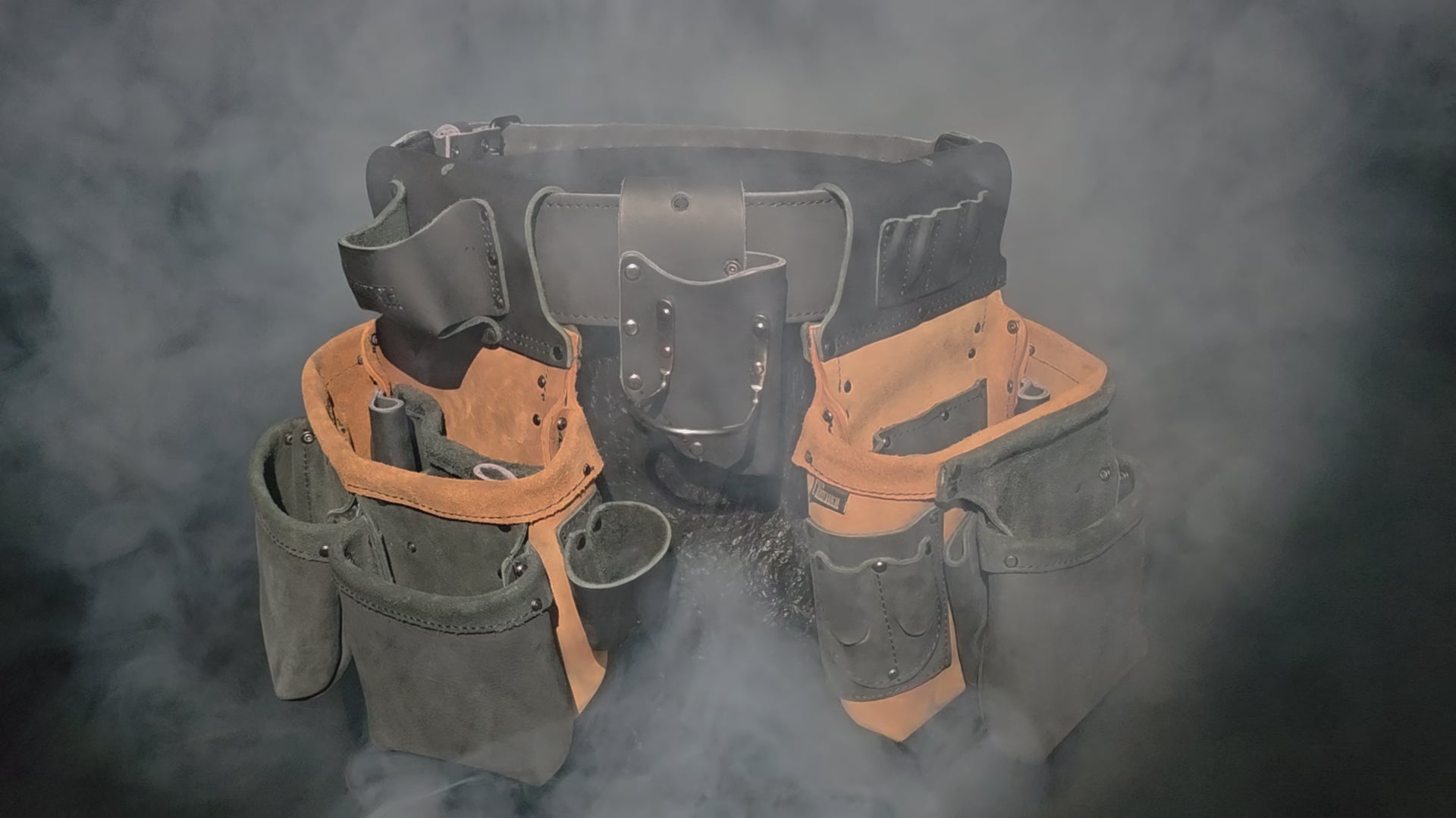 Trutuch Oil Tanned Leather Tool Belt, Framers Tool Belts, Electrician Carpenter Tool Bag Set, TT-3050-R