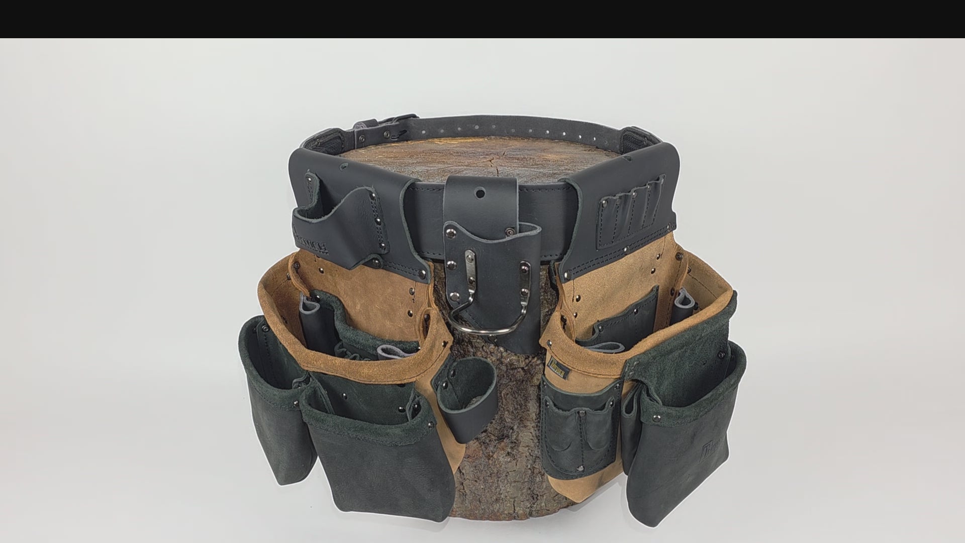 Trutuch Oil Tanned Leather Tool Belt, Framers Tool Belts, Electrician Carpenter Tool Bag Set, TT-3050-R