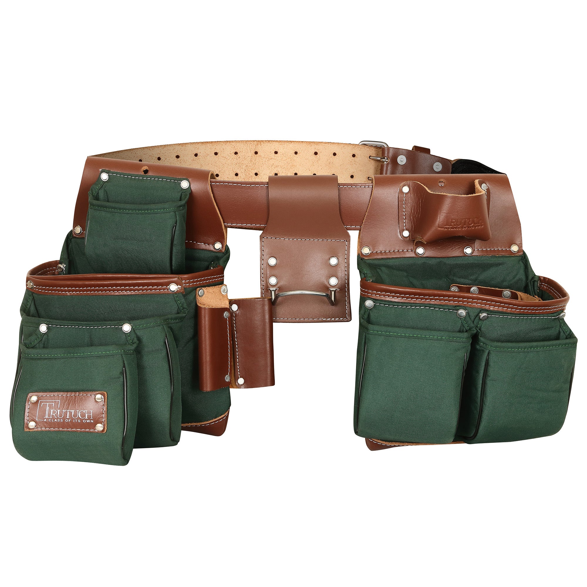 TRUTUCH Leather Tool Belt, Carpenter Tool Pouch, Electrician Tool bag