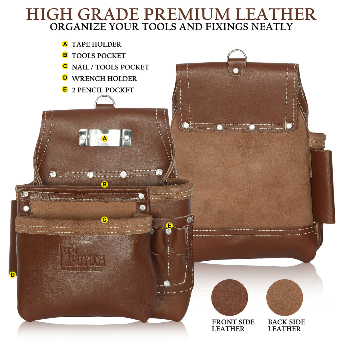 MechTools The Master Carpenter's Apron with Leather Belt - Brown | ADSS MechTools The Master Carpenter's Apron with Leather Belt - Brown | ADSS