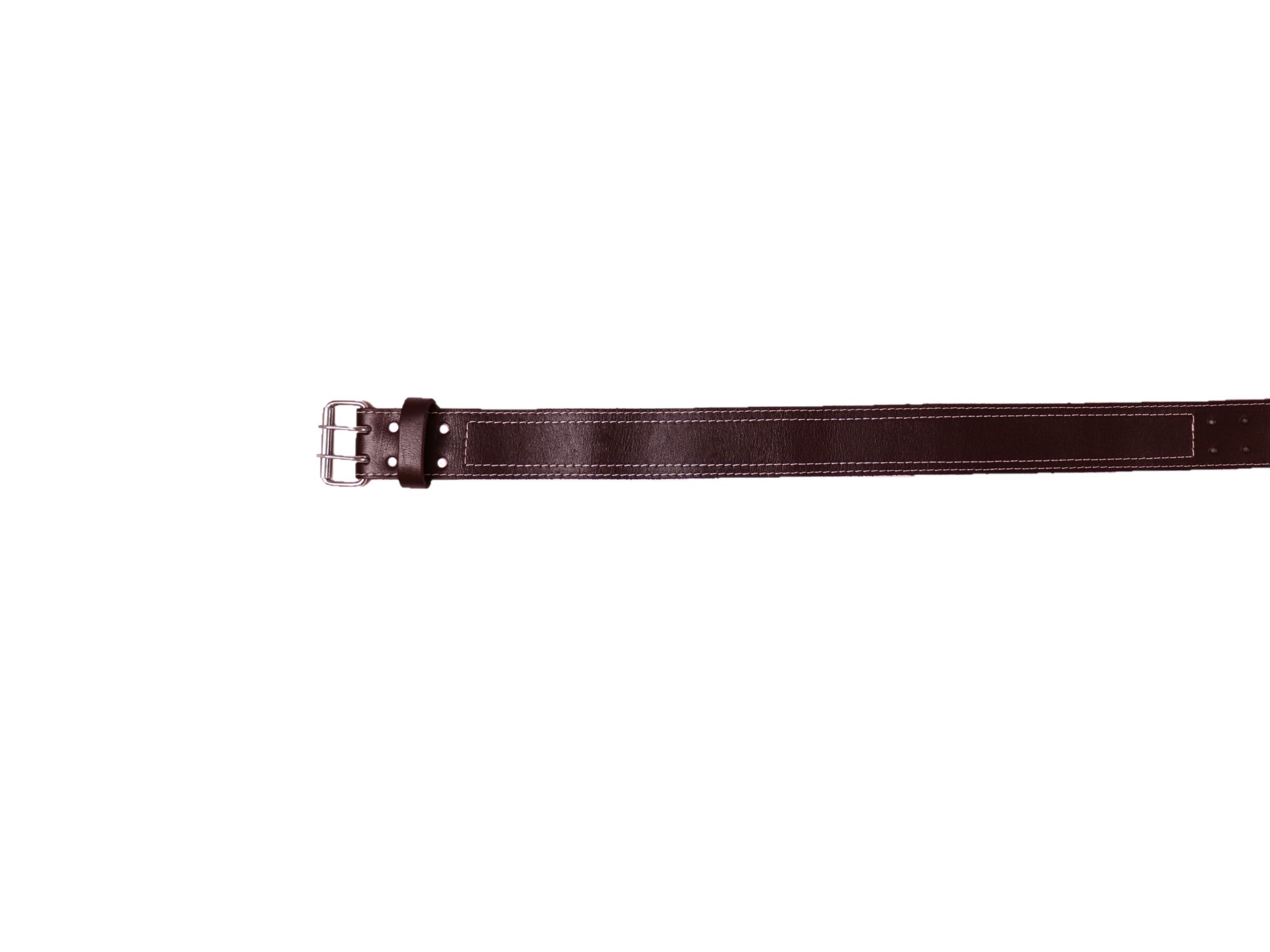 Trutuch Chocolate Leather Work Tool Belt, 2.5" Natural Leather Bag Belt, Non Padded Work Belt, TT-710-B